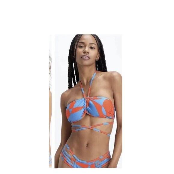 Fabletics Wrap-Around Bandeau Top Swimwear 2 piece swim top and bottom size 2X - Picture 1 of 6